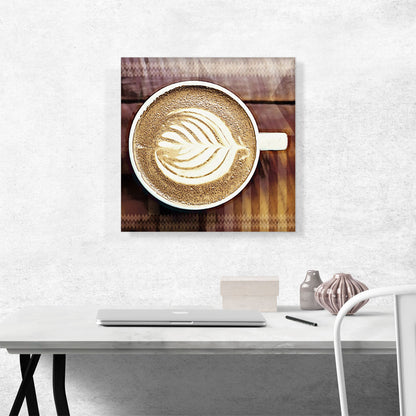 Espresso Coffee Pattern Modern Art Painting Home Decor Square
