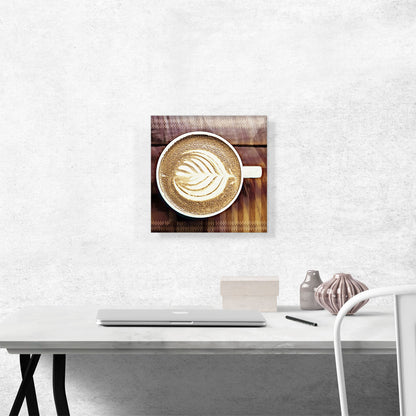 Espresso Coffee Pattern Modern Art Painting Home Decor Square
