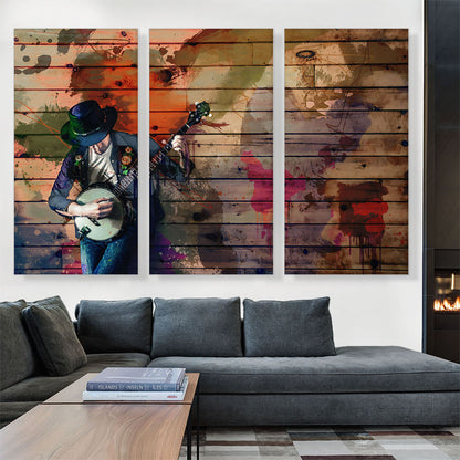 Musician With Guitar Home Decor Rectangle