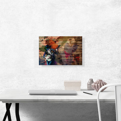 Musician With Guitar Home Decor Rectangle