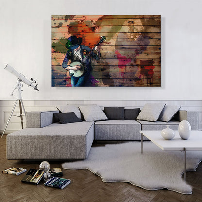 Musician With Guitar Home Decor Rectangle