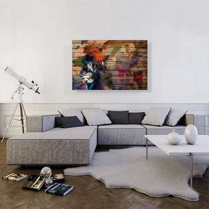 Musician With Guitar Home Decor Rectangle