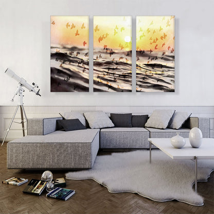 Beach With Birds Painting Home decor