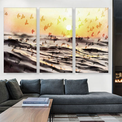 Beach With Birds Painting Home decor