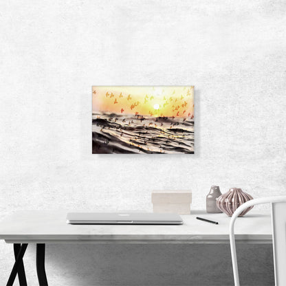Beach With Birds Painting Home decor