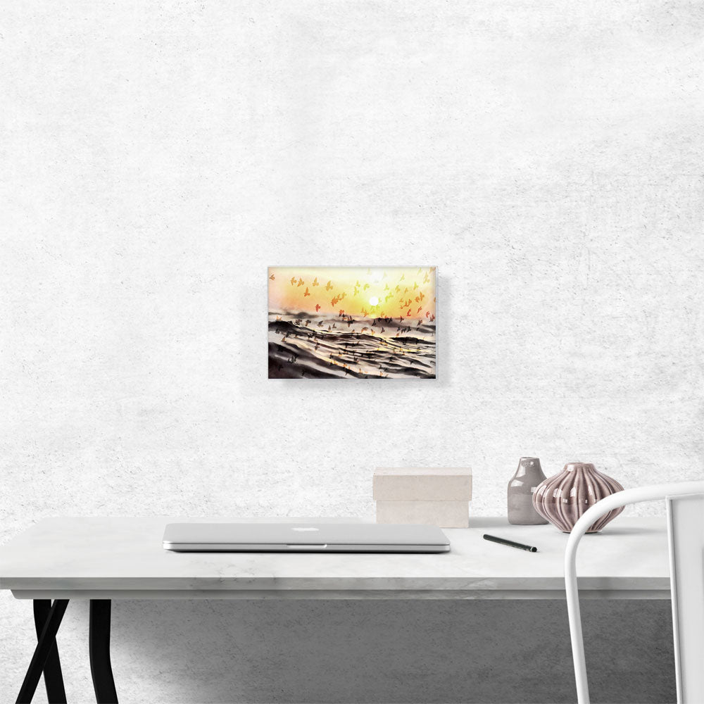 Beach With Birds Painting Home decor