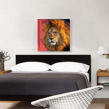 Lion Painting Home Decor Square