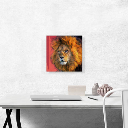 Lion Painting Home Decor Square