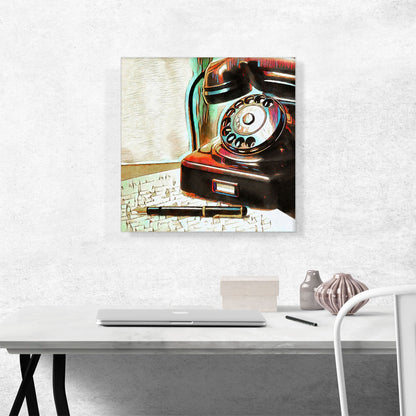 Painted Telephone Home decor