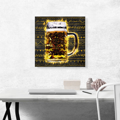 Beer Mug Painting Home decor