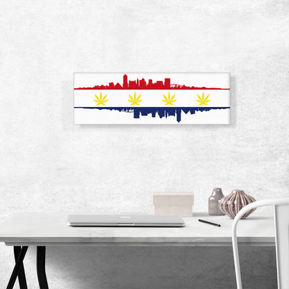Memphis City Tennessee Flag Weed Leaf Pot Marijuana Cannabis