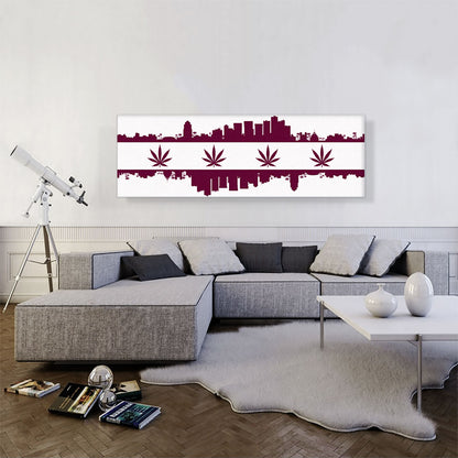 Phoenix City Arizona Flag Weed Leaf Pot Marijuana Cannabis