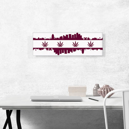 Phoenix City Arizona Flag Weed Leaf Pot Marijuana Cannabis