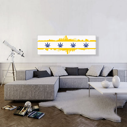 San Francisco City California Flag Weed Leaf Pot Marijuana Cannabis