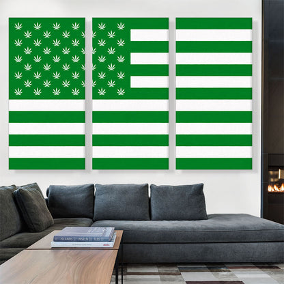 United States of Weed Flag Marijuana Cannabis