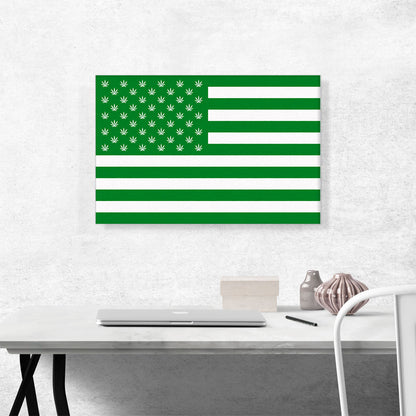 United States of Weed Flag Marijuana Cannabis