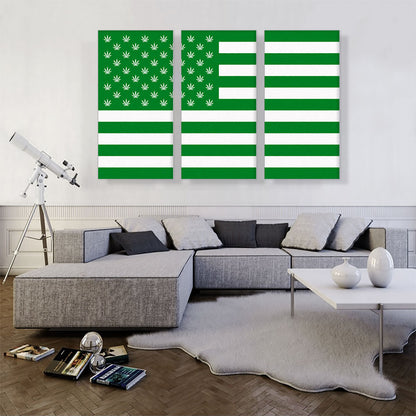 United States of Weed Flag Marijuana Cannabis