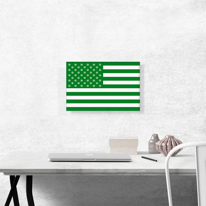 United States of Weed Flag Marijuana Cannabis