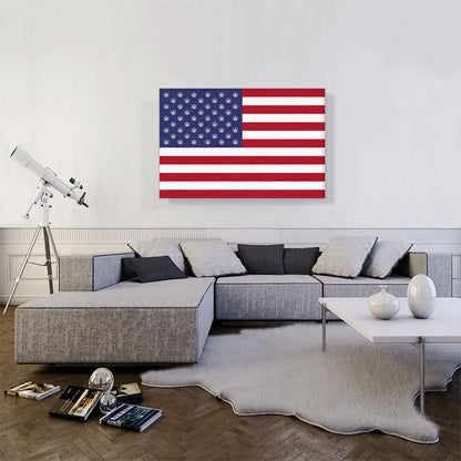 Usa United States of Weed Flag Marijuana Cannabis