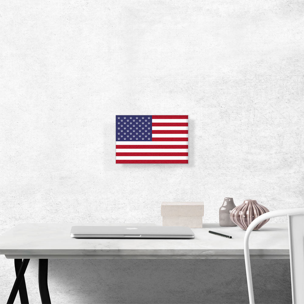 Usa United States of Weed Flag Marijuana Cannabis