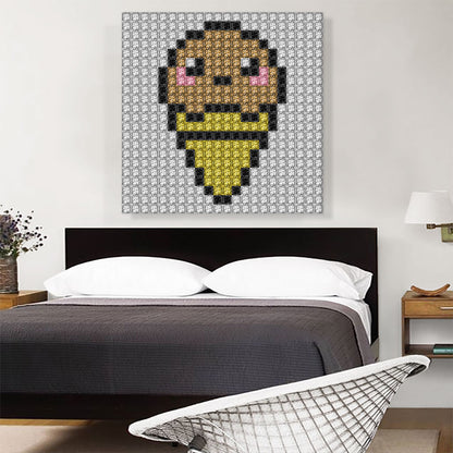 Chocolate Ice Cream Cone Shop Jewel Pixel