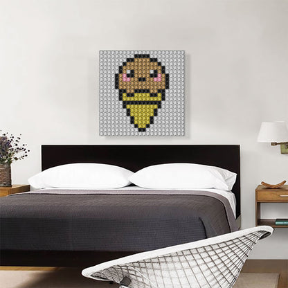 Chocolate Ice Cream Cone Shop Jewel Pixel