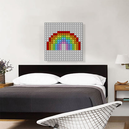 Colorful Rainbow Emoticon Gay Jewel Pixel