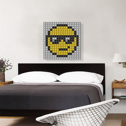Emoticon Sunglasses Smiley Face Jewel Pixel