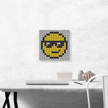 Emoticon Sunglasses Smiley Face Jewel Pixel