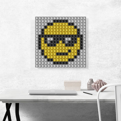 Emoticon Sunglasses Smiley Face Jewel Pixel