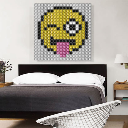Emoticon Tongue Smiley Face Jewel Pixel