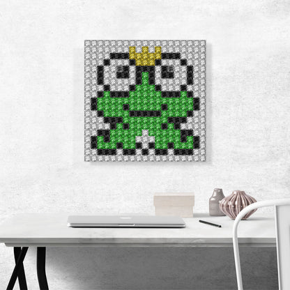 Frog Prince Emoticon Fairy Tale Jewel Pixel