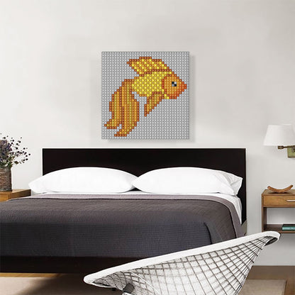 Goldfish Aquarium Fish Emoticon Jewel Pixel