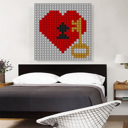 Heart Gold Key Lock Love Lovers Jewel Pixel