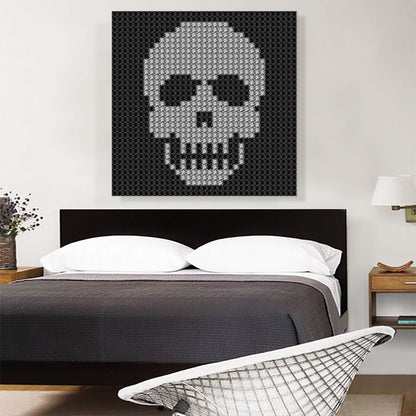 Human Skull Emoticon Bones Death Jewel Pixel