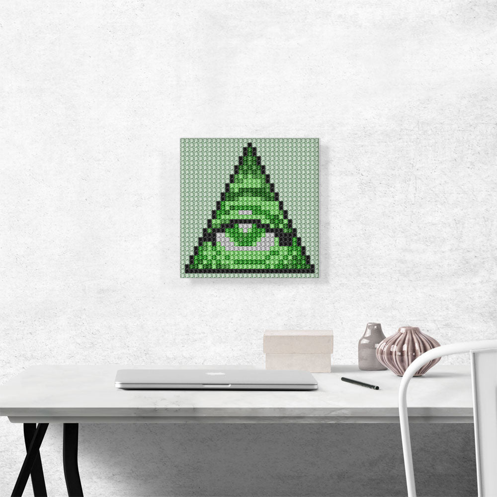 Illuminati Money Dollar Eye of Providence Jewel Pixel