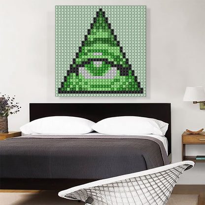 Illuminati Money Dollar Eye of Providence Jewel Pixel