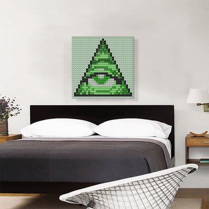 Illuminati Money Dollar Eye of Providence Jewel Pixel