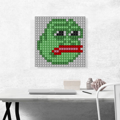Pepe Funny Emoticon Jewel Pixel