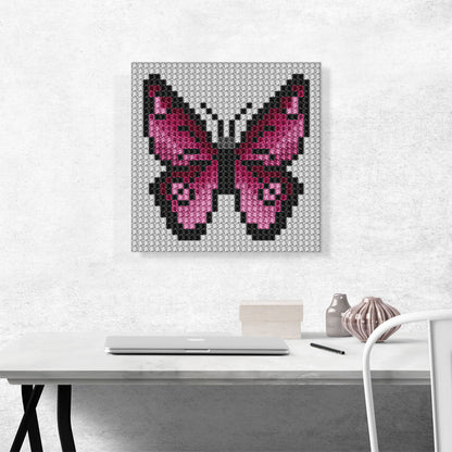 Pink Butterfly Wings Jewel Pixel