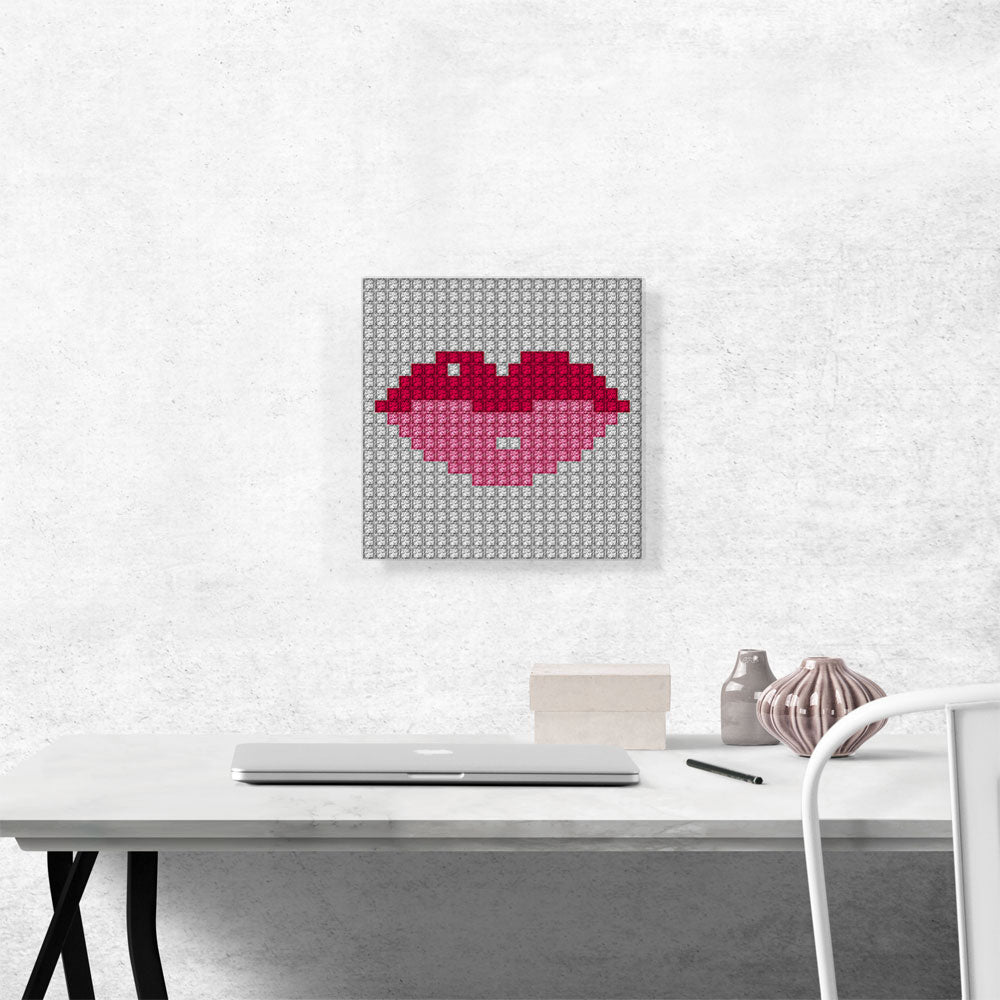 Pink Pixel Lips Emoticon Jewel Pixel