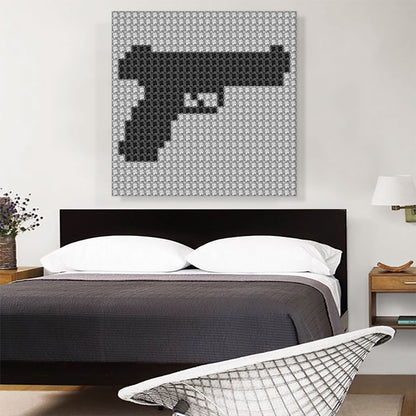 Pistol Handgun Emoticon Gun Jewel Pixel