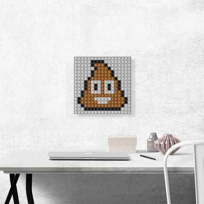 Poop Emoticon Pile of Poo Jewel Pixel