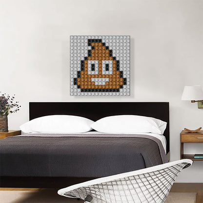 Poop Emoticon Pile of Poo Jewel Pixel