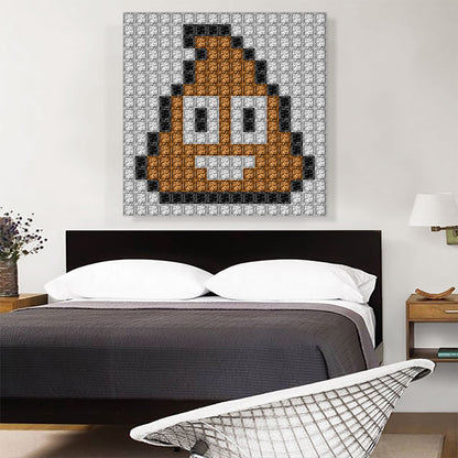 Poop Emoticon Pile of Poo Jewel Pixel