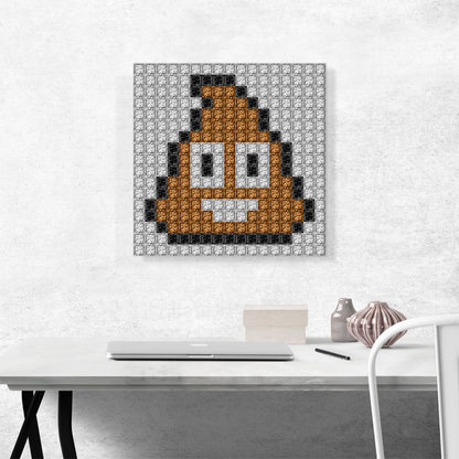 Poop Emoticon Pile of Poo Jewel Pixel