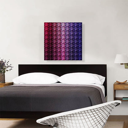 Purple Color Grid Jewel Pixel