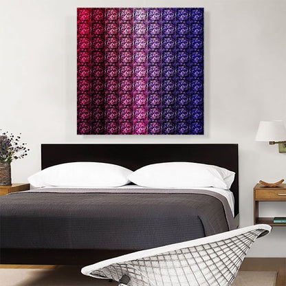 Purple Color Grid Jewel Pixel