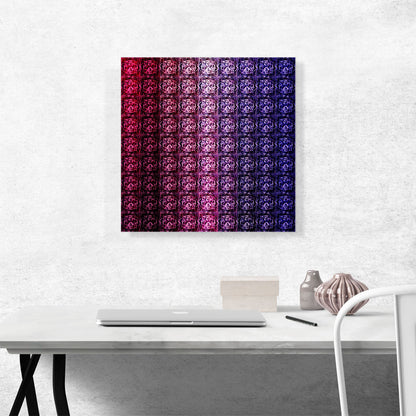 Purple Color Grid Jewel Pixel