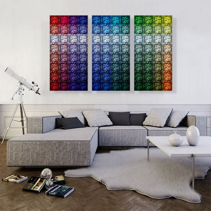 Rainbow Color Gay Grid Jewel Pixel